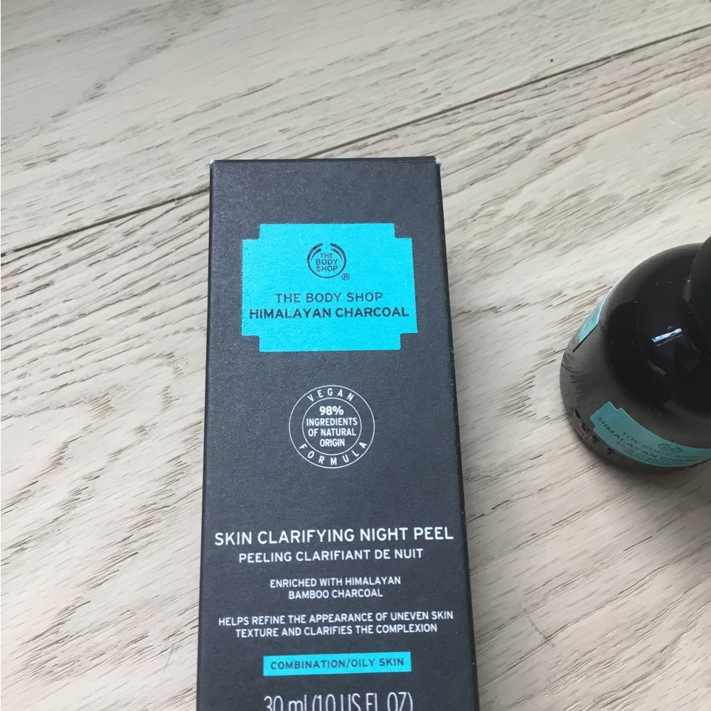 The Body Shop Charcoal Peel Black and Blue